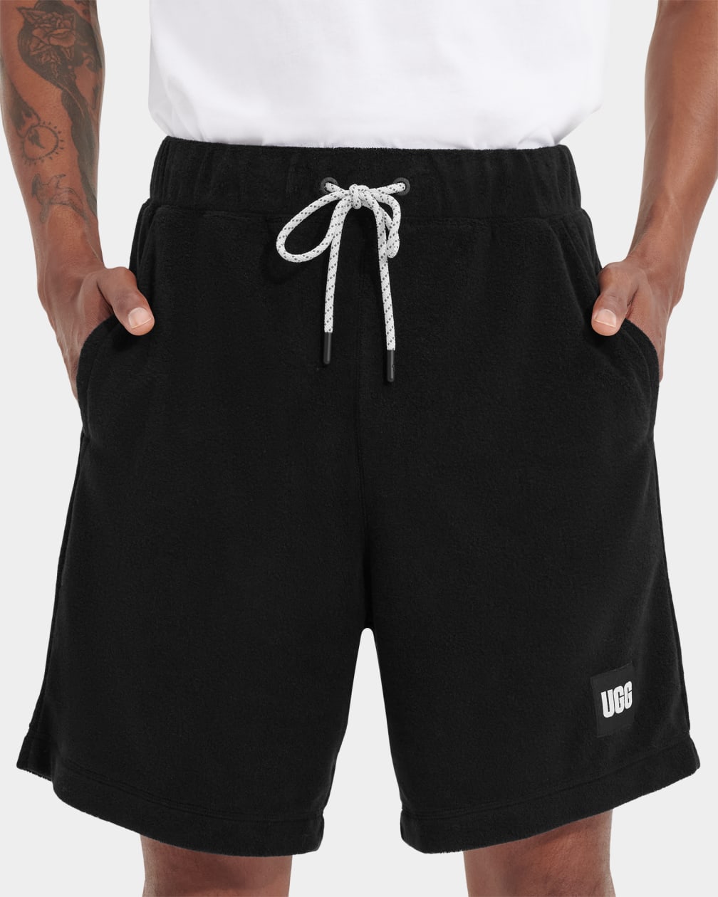 Black Ugg Kendrix FL Men Shorts | 158360-BFA