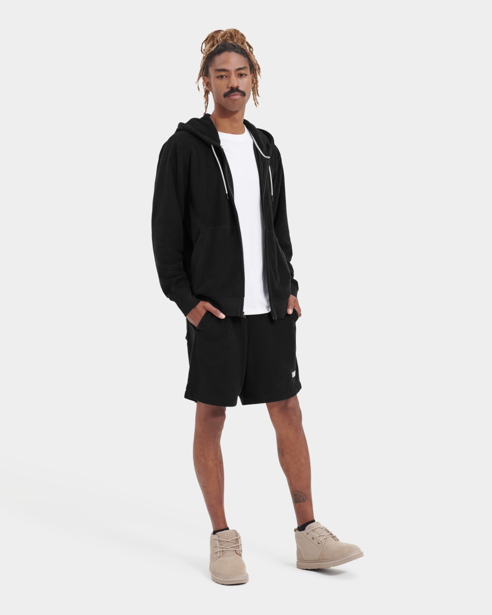 Black Ugg Kendrix FL Men Shorts | 158360-BFA