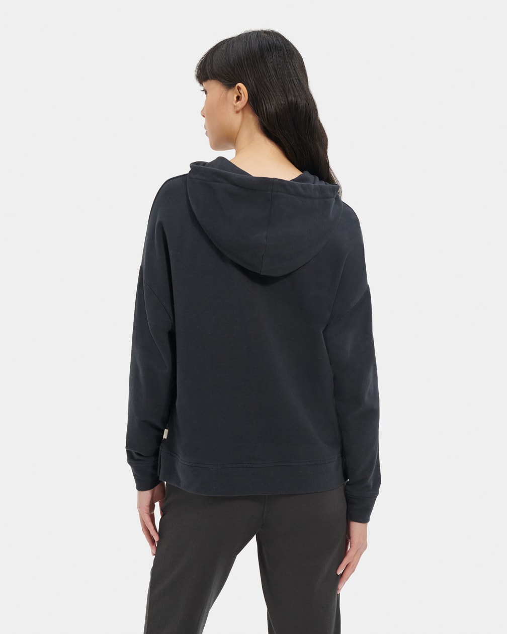 Black Ugg Kyree Micro Terry Women Hoodie | 250768-SXN