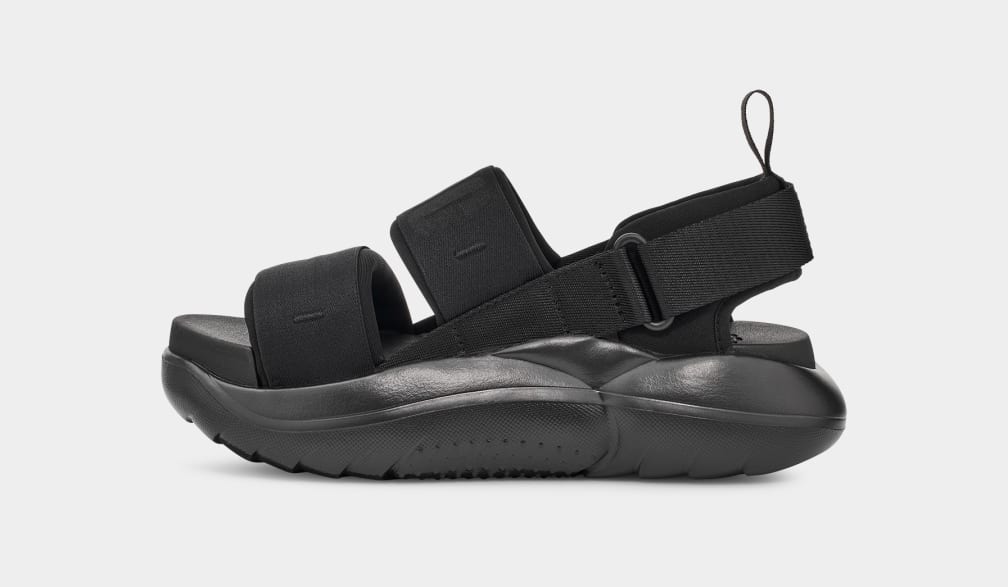 Black Ugg LA Cloud Sport Women Sandals | 160289-PVZ