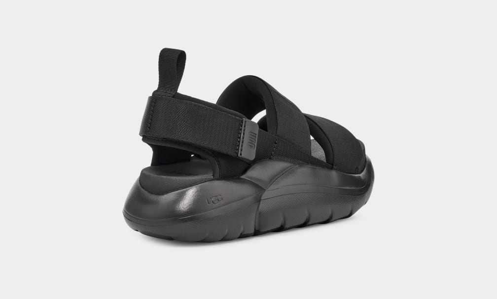 Black Ugg LA Cloud Sport Women Sandals | 160289-PVZ