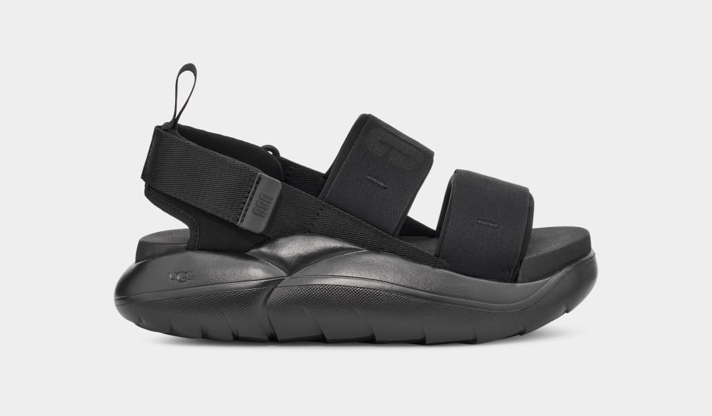 Black Ugg LA Cloud Sport Women Sandals | 160289-PVZ