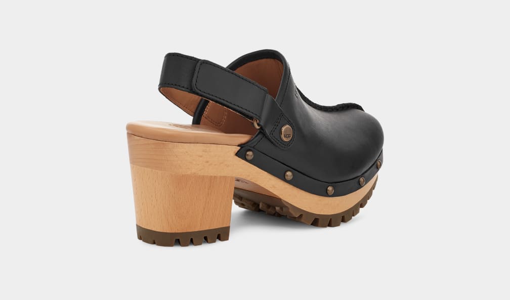 Black Ugg Lanni Women Clogs | 593476-YPQ