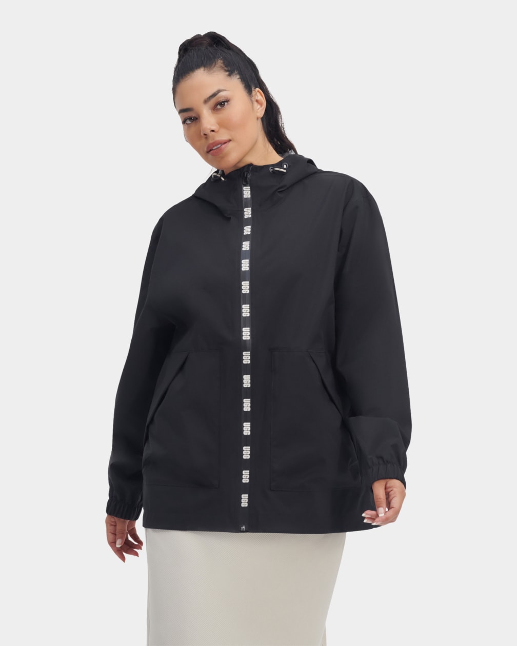 Black Ugg Lianne Rain Women Jackets | 963524-YZB