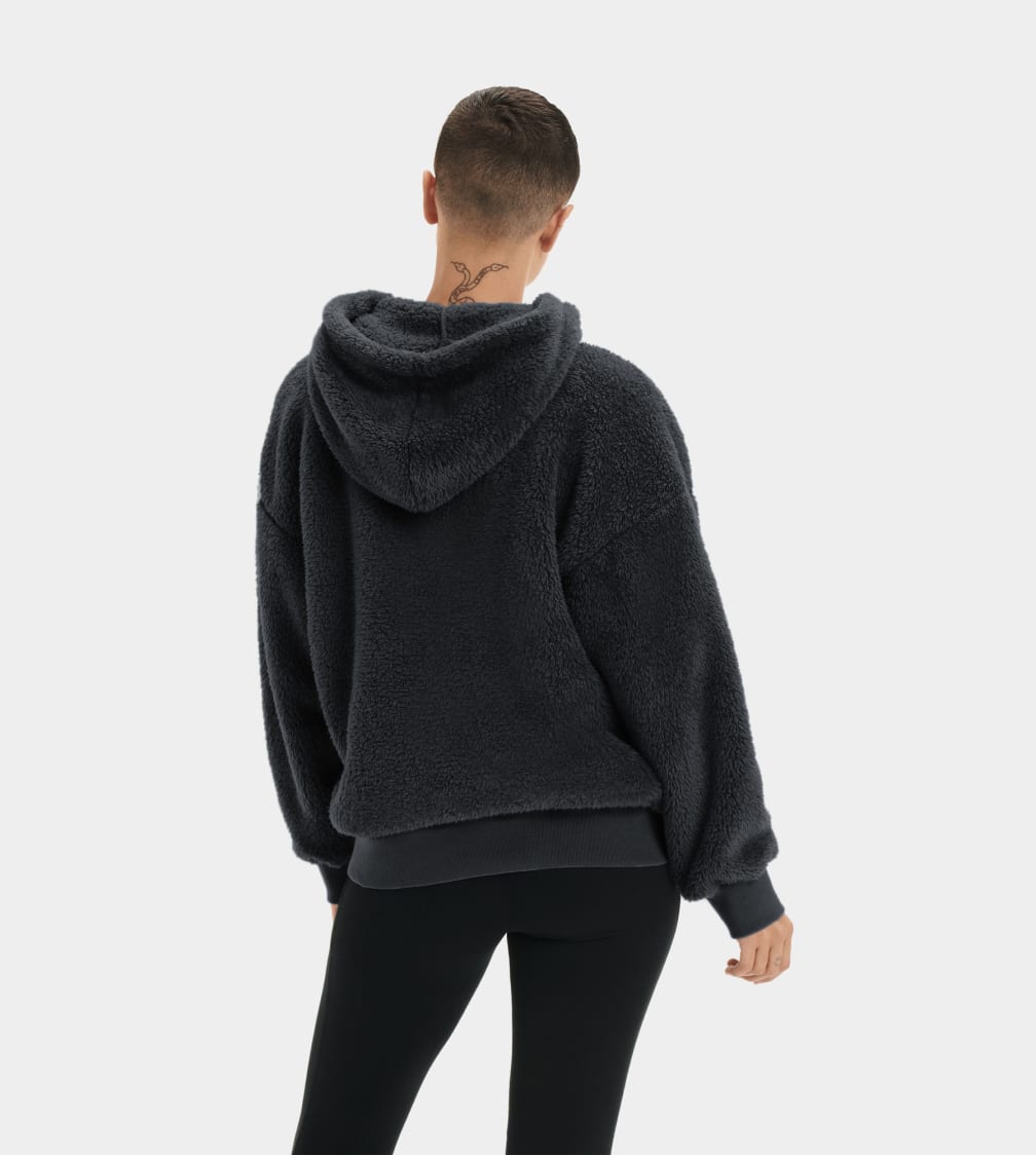 Black Ugg Loyra Sherpa Women Hoodie | 475038-CAW