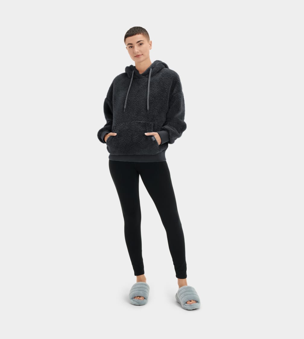 Black Ugg Loyra Sherpa Women Hoodie | 475038-CAW