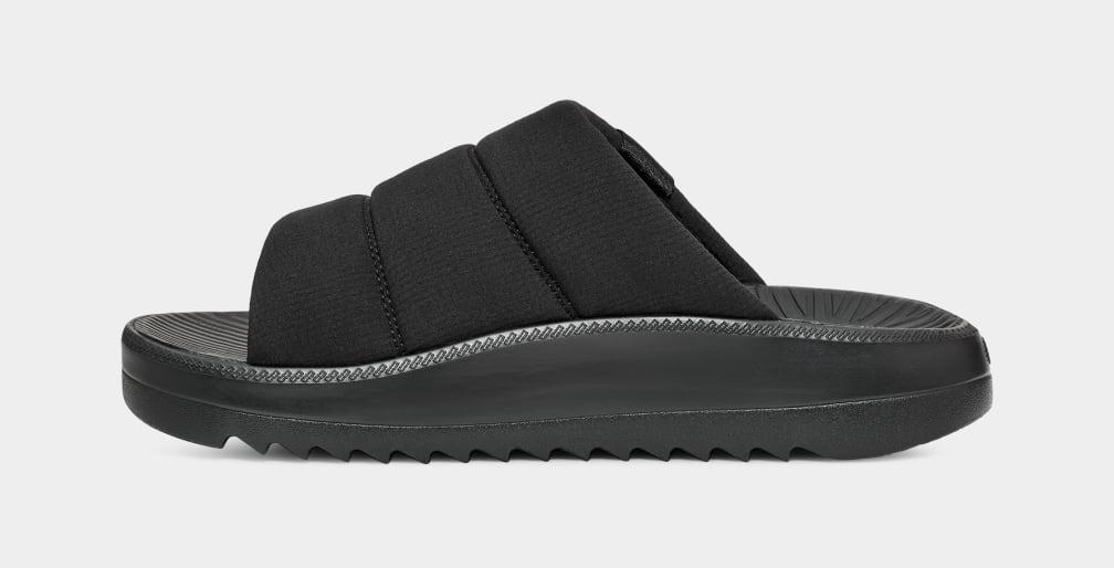 Black Ugg Maxxer Men Slides | 841037-BOT