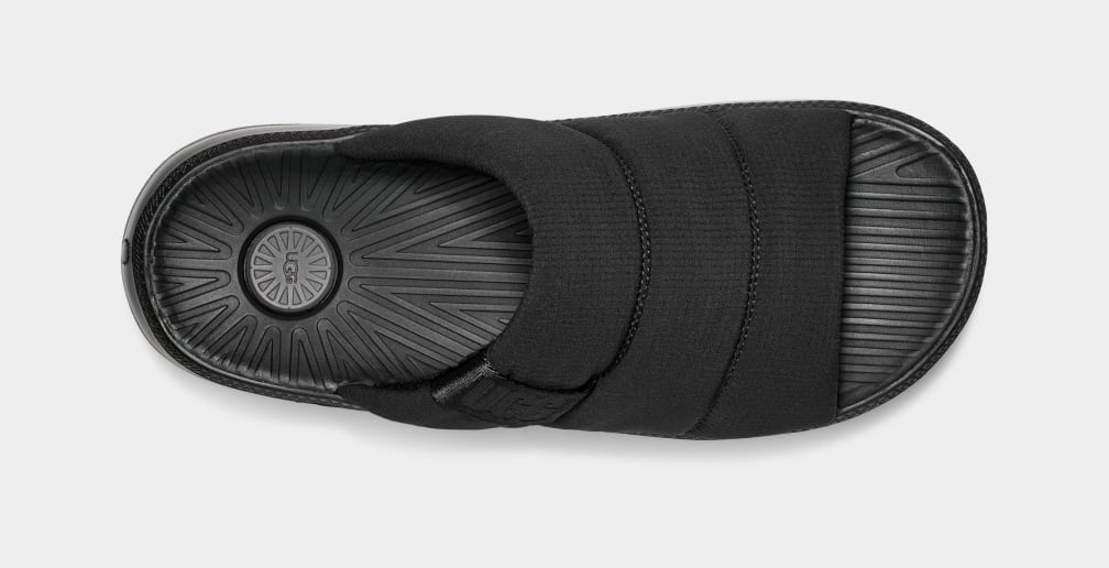 Black Ugg Maxxer Men Slides | 841037-BOT