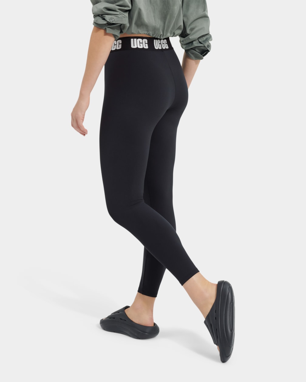 Black Ugg Mckena Logo Women Leggings | 240816-JEG