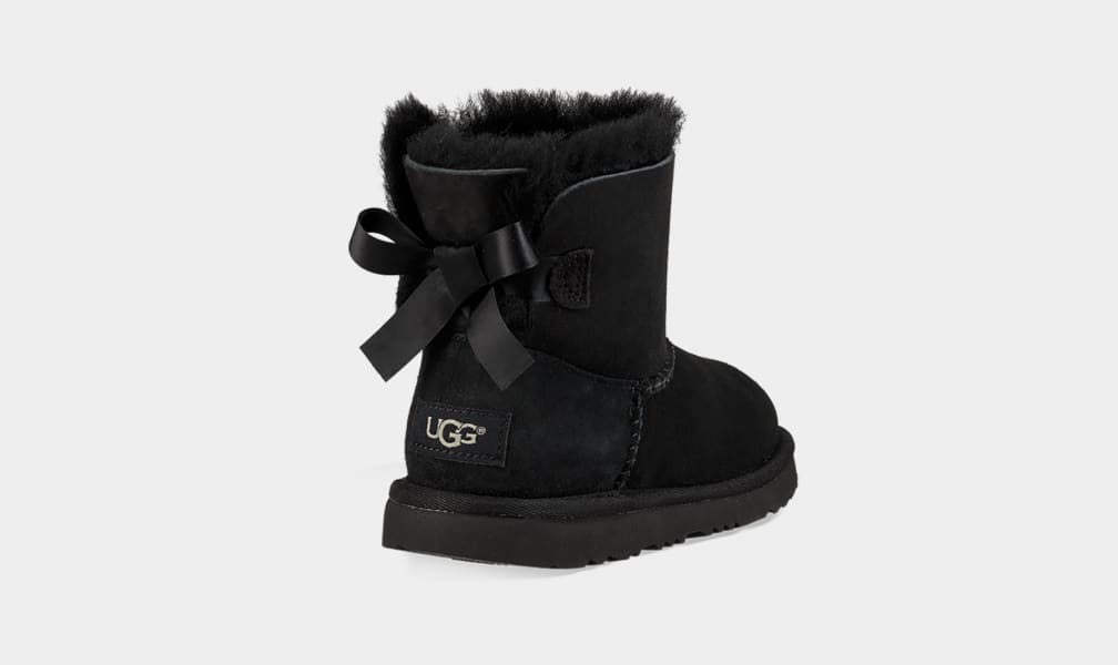 Black Ugg Mini Bailey Bow II Kids' Boots | 608371-LFS