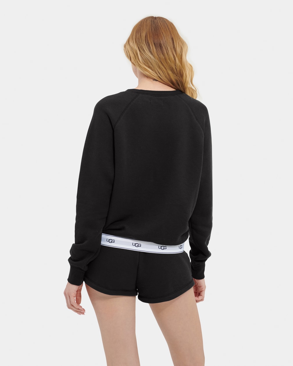 Black Ugg Nena Crewneck Women Sweatshirt | 105694-BHM