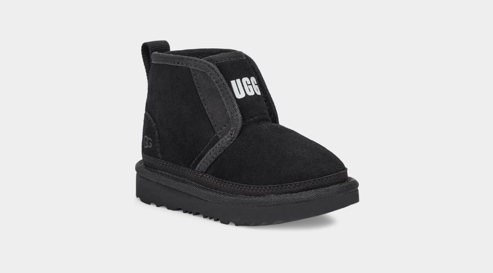 Black Ugg Neumel EZ-Fit Kids' Boots | 419730-XCJ