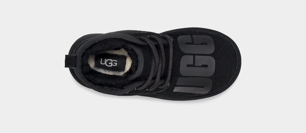 Black Ugg Neumel II Scatter Graphic Kids' Boots | 534971-IXW