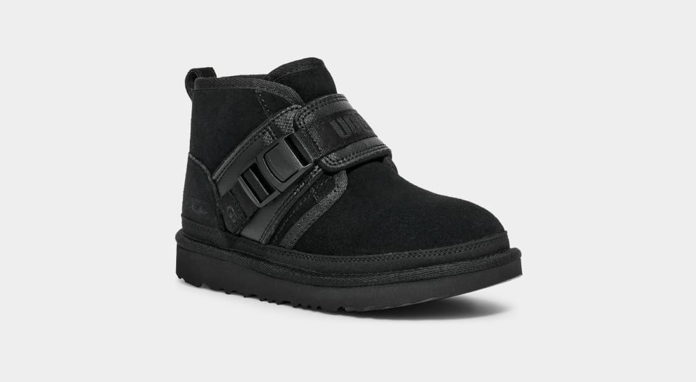 Black Ugg Neumel Snapback Kids' Boots | 549827-ZHF