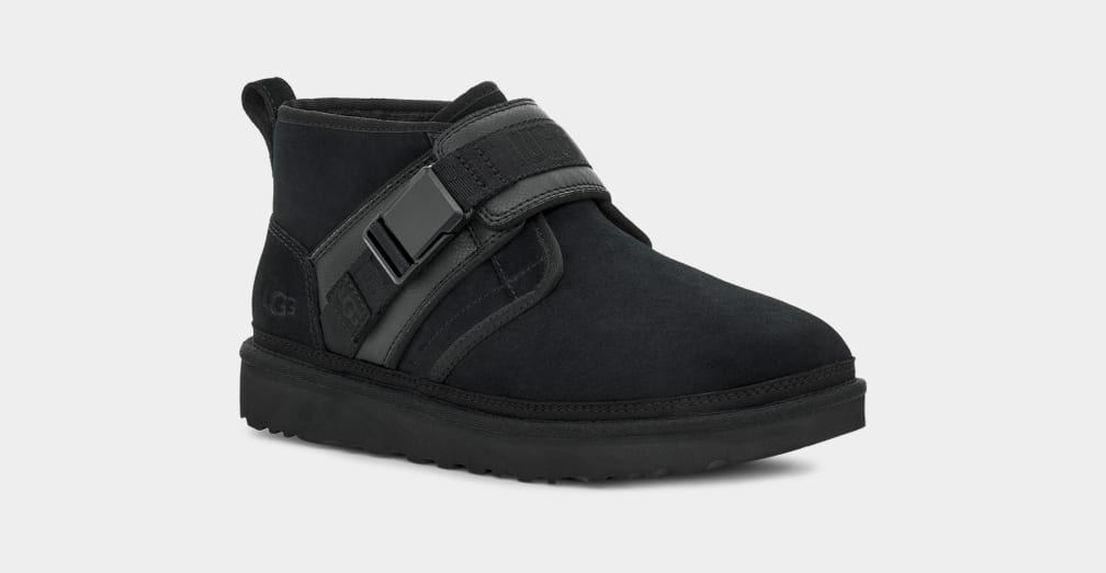 Black Ugg Neumel Snapback Men Boots | 190726-XYT