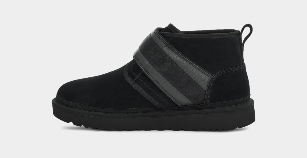 Black Ugg Neumel Snapback Men Boots | 190726-XYT