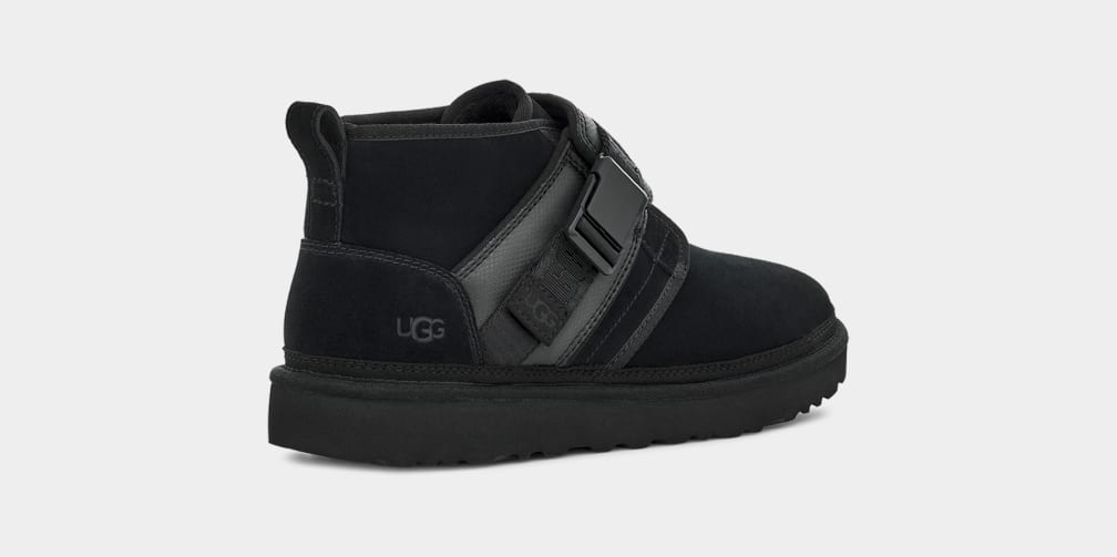 Black Ugg Neumel Snapback Men Boots | 190726-XYT