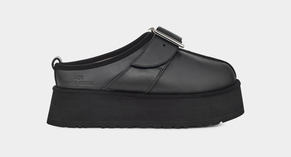 Black Ugg OC Tasman Women Slippers | 385012-IJP