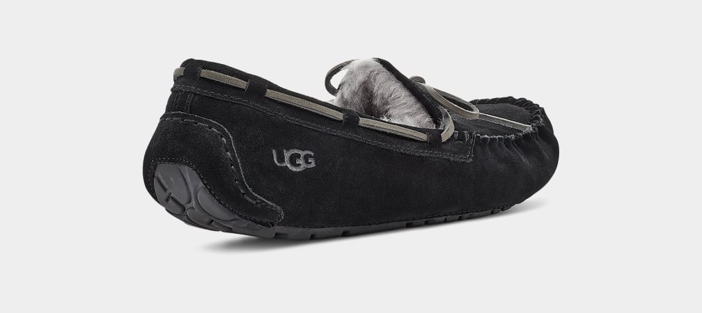 Black Ugg Olsen Men Moccasins | 378692-WKZ