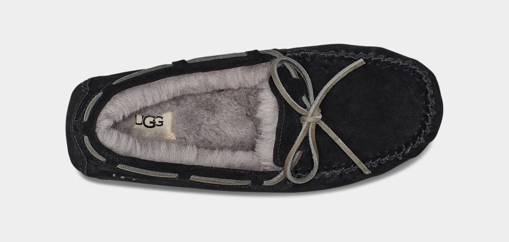 Black Ugg Olsen Men Moccasins | 378692-WKZ