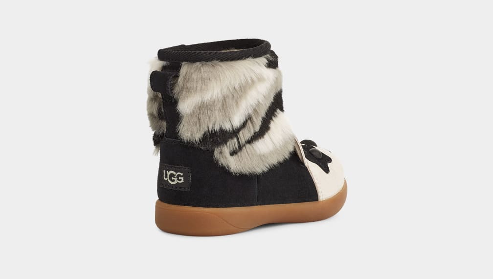 Black Ugg Panda Stuffie Kids' Boots | 576814-ZKV