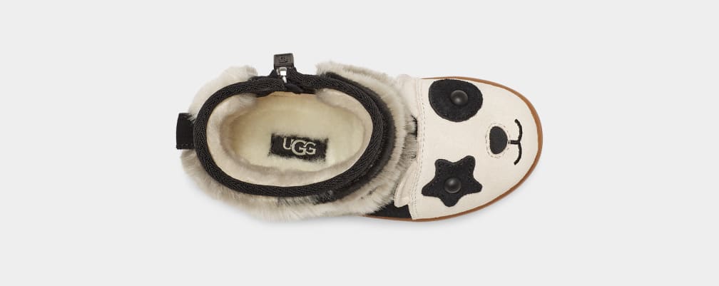 Black Ugg Panda Stuffie Kids' Boots | 576814-ZKV