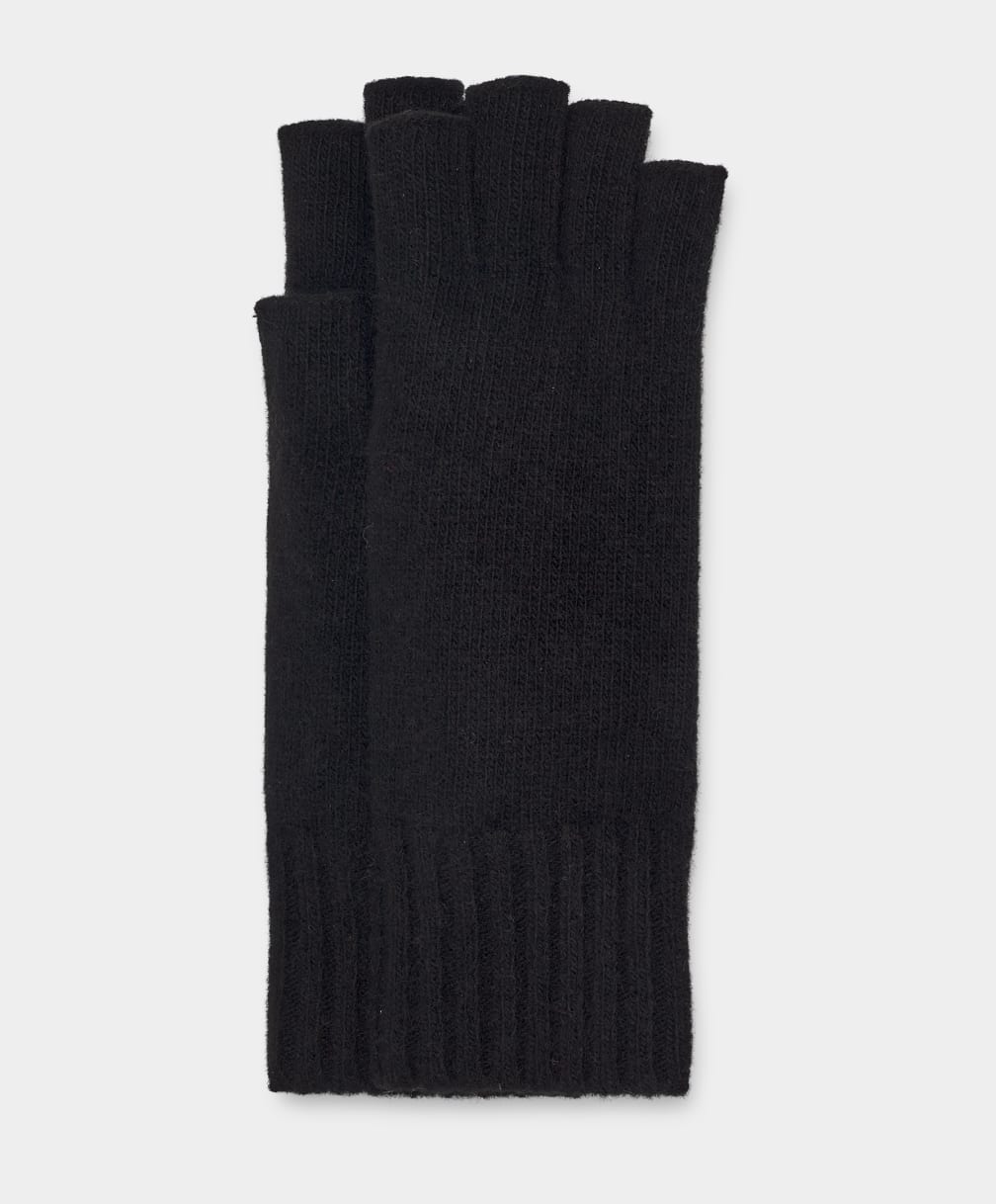 Black Ugg Pryce Fingerless Women Gloves | 896325-ZEH