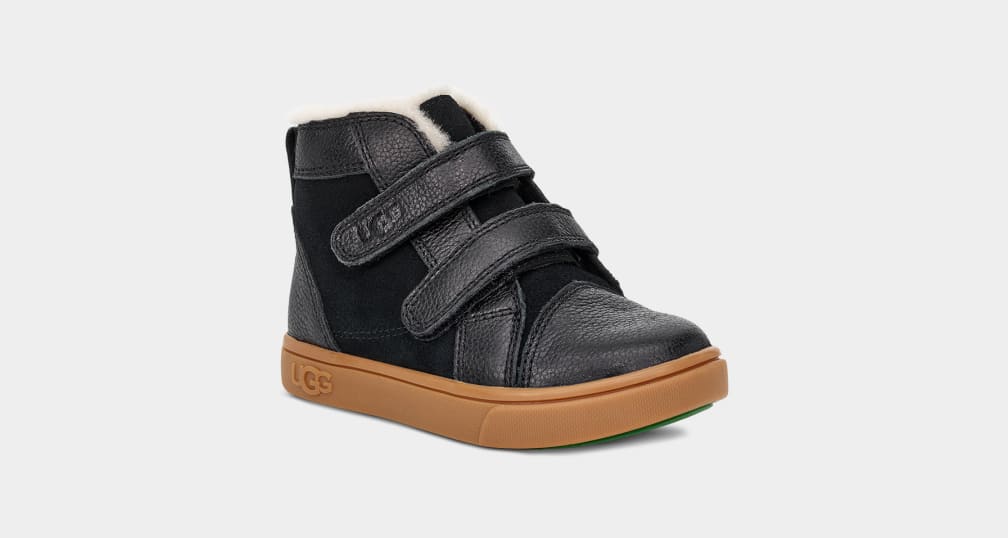 Black Ugg Rennon II Kids' Sneakers | 705384-LGZ