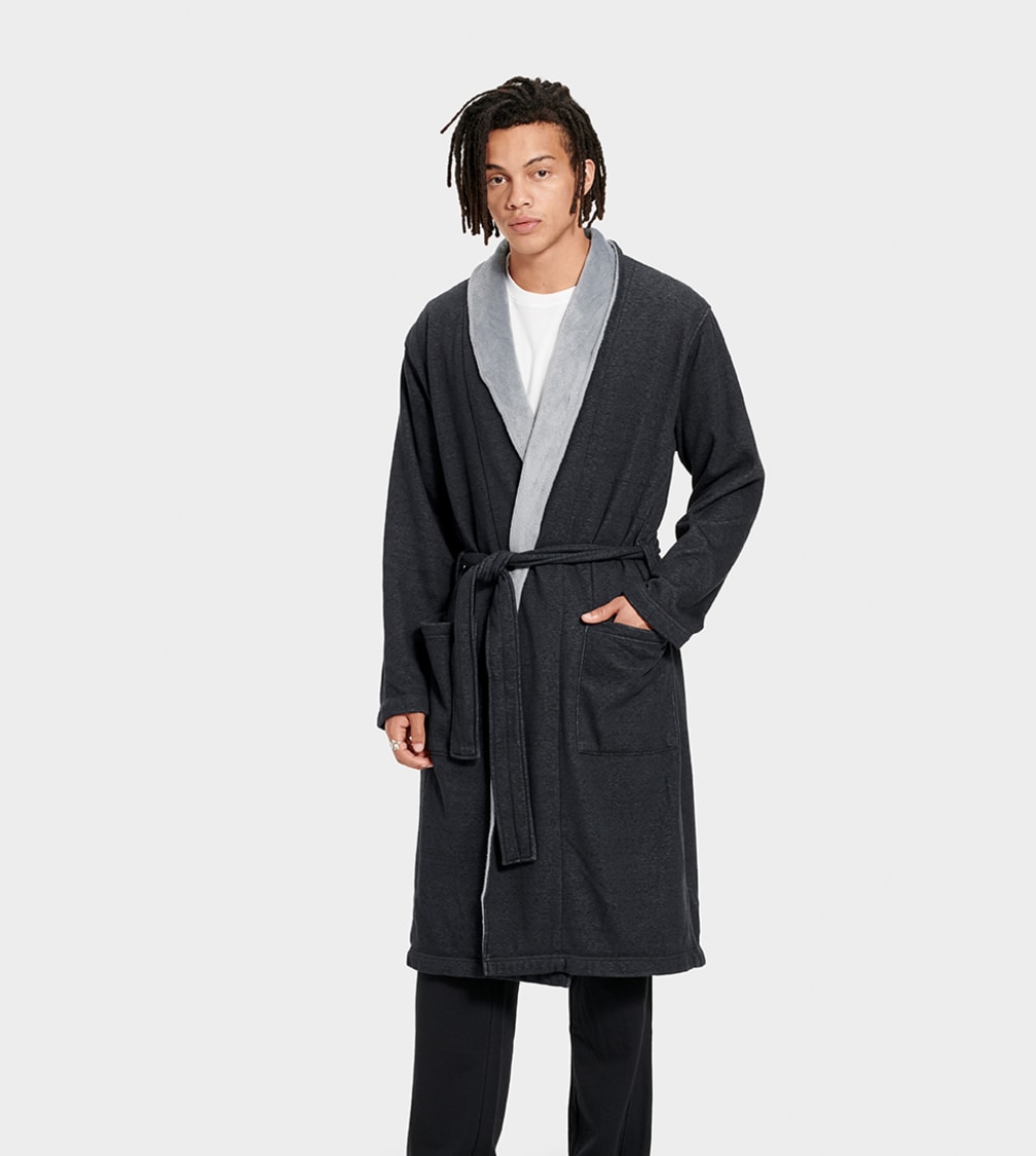 Black Ugg Robinson Men Sleepwear | 809365-TWL