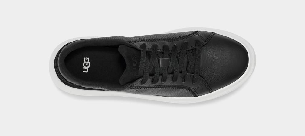 Black Ugg Scape Lace Women Sneakers | 328576-AVE