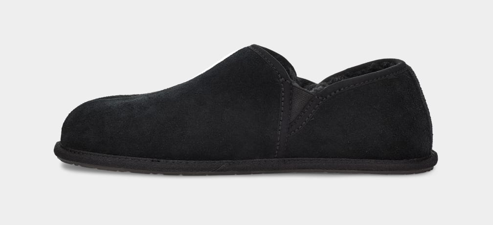 Black Ugg Scuff Romeo II Men Moccasins | 087624-NVY