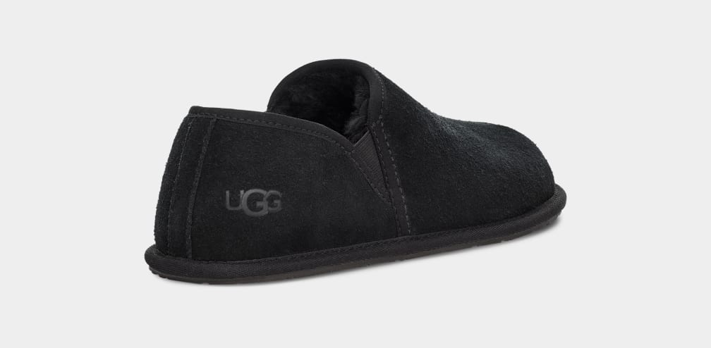 Black Ugg Scuff Romeo II Men Moccasins | 087624-NVY