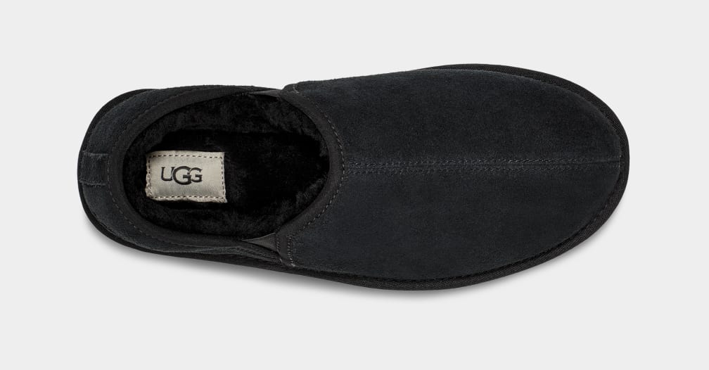 Black Ugg Scuff Romeo II Men Moccasins | 087624-NVY