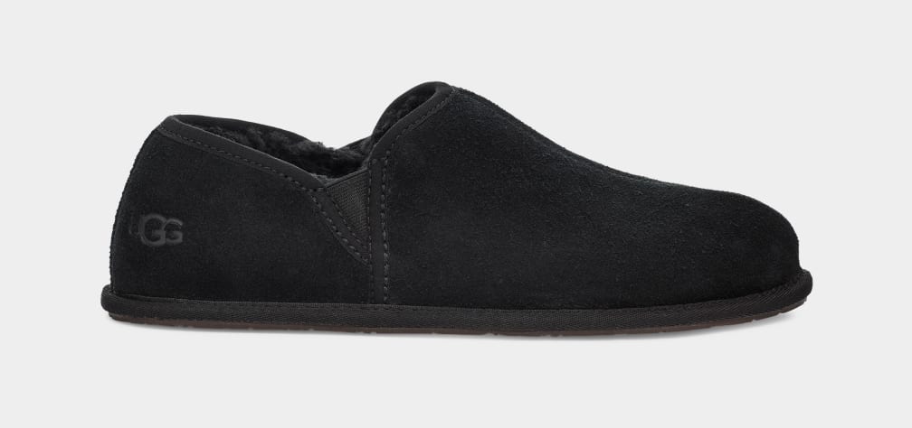 Black Ugg Scuff Romeo II Men Slippers | 374906-MXA