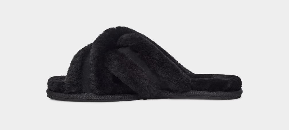 Black Ugg Scuffita Women Slippers | 391560-DZC