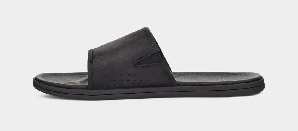 Black Ugg Seaside Men Slides | 203854-RXB