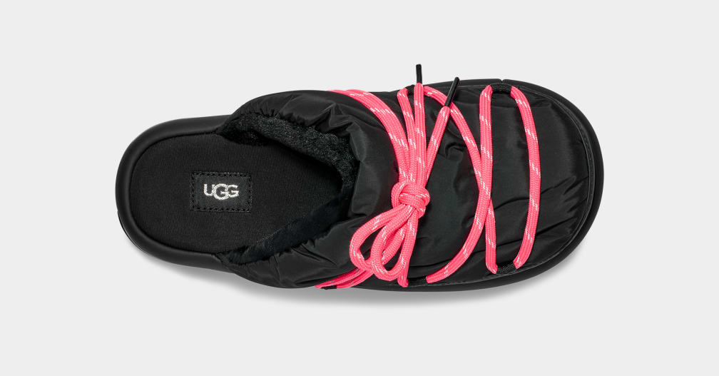 Black Ugg Spaceslider Tech Women Moccasins | 439867-EMS