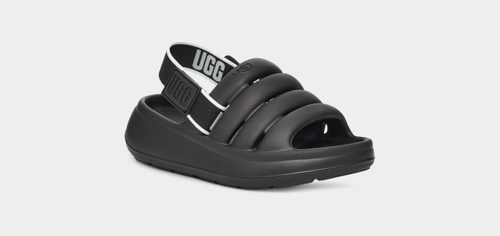 Black Ugg Sport Yeah Kids' Sandals | 194352-OPG