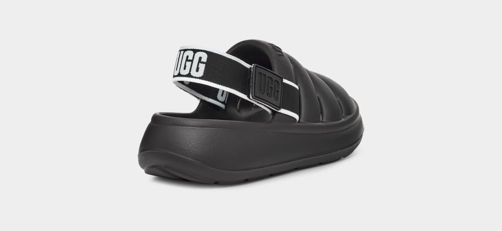 Black Ugg Sport Yeah Kids' Sandals | 194352-OPG