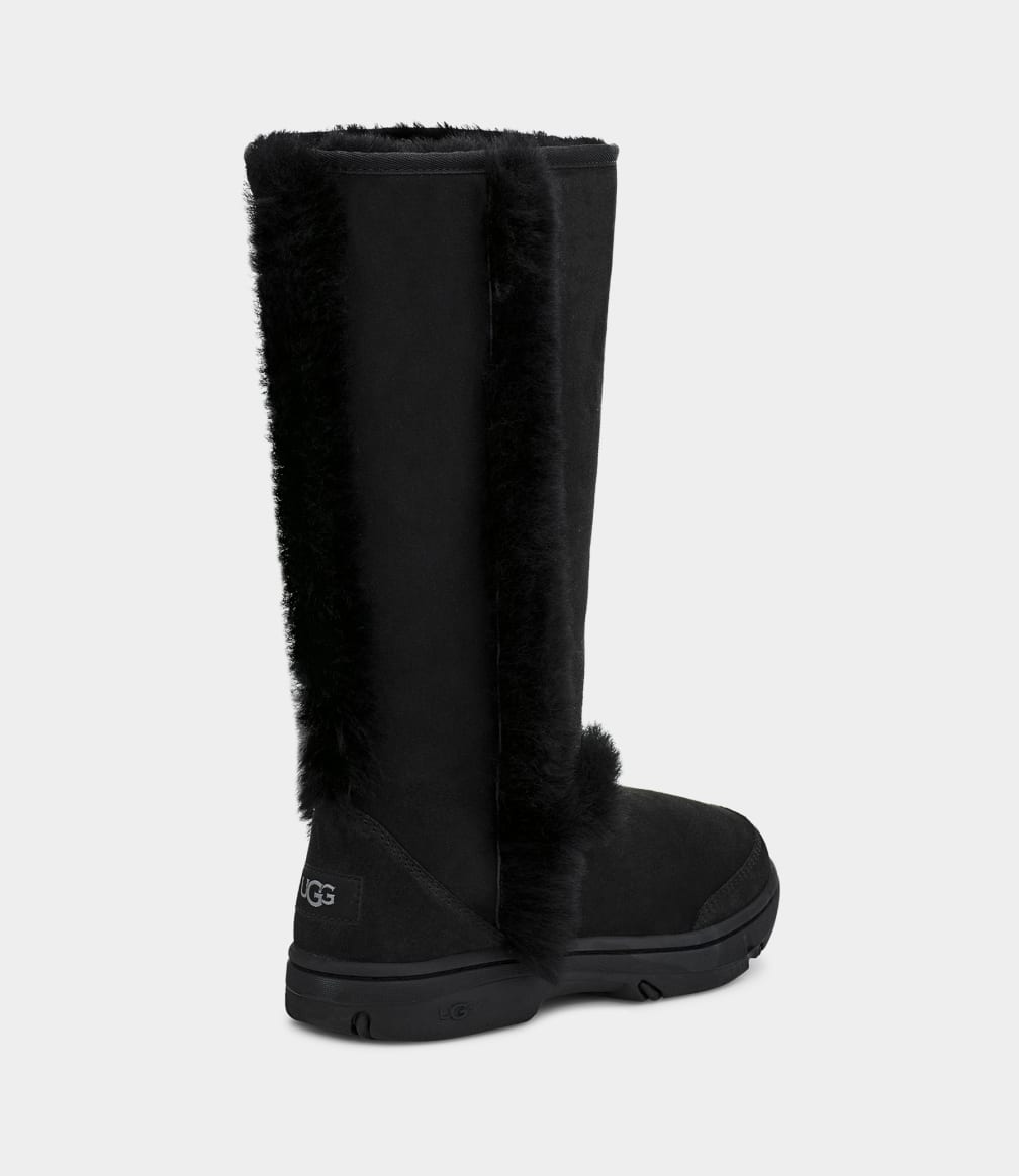 Black Ugg Sunburst Tall Women Boots | 519768-OUI