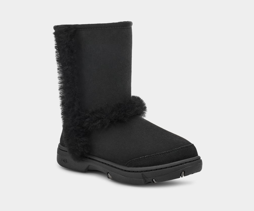 Black Ugg Sunburst Women Boots | 175089-CQS