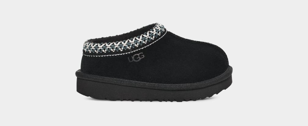 Black Ugg Tasman II Kids\' Slippers | 631987-YRX