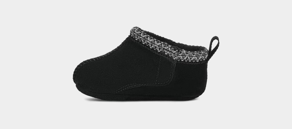 Black Ugg Tasman Kids' Slippers | 041563-YHQ