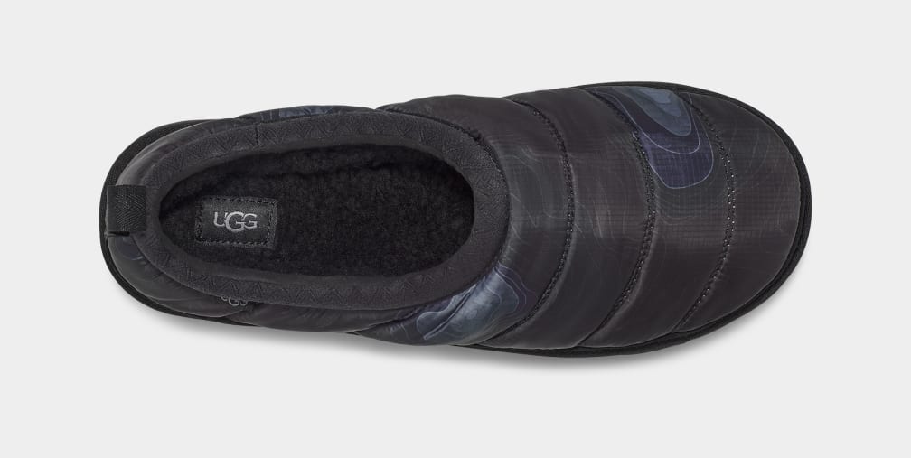 Black Ugg Tasman LTA Calio Men Slippers | 490286-VQU