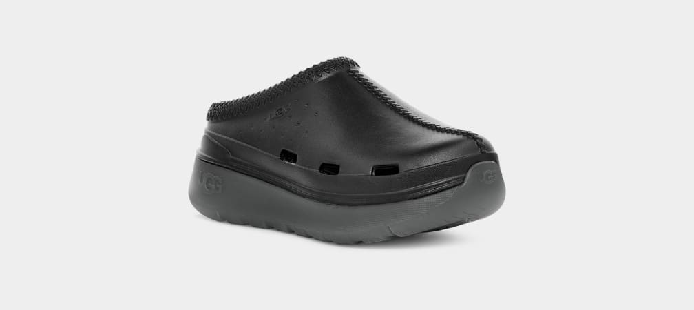 Black Ugg Tasman Sport Kids' Slippers | 059367-JYT