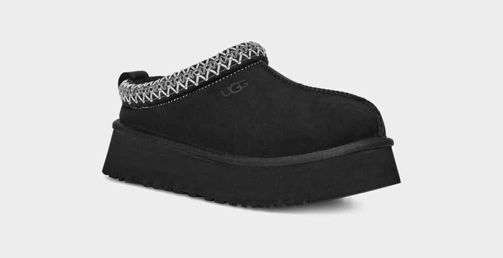 Black Ugg Tazz Women Slippers | 329506-JIP