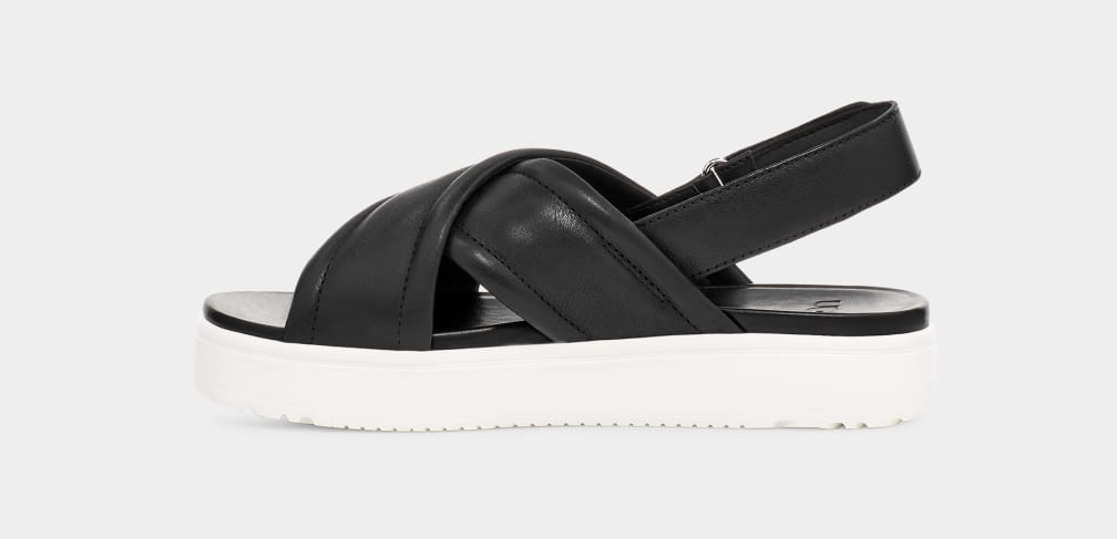 Black Ugg Zayne Slingback Women Sandals | 275013-IJD