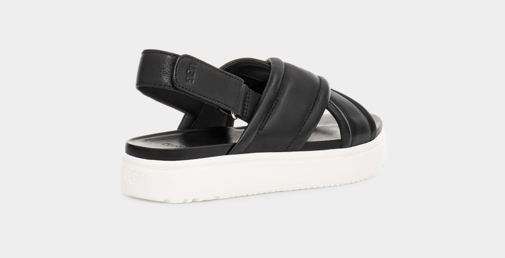 Black Ugg Zayne Slingback Women Sandals | 275013-IJD