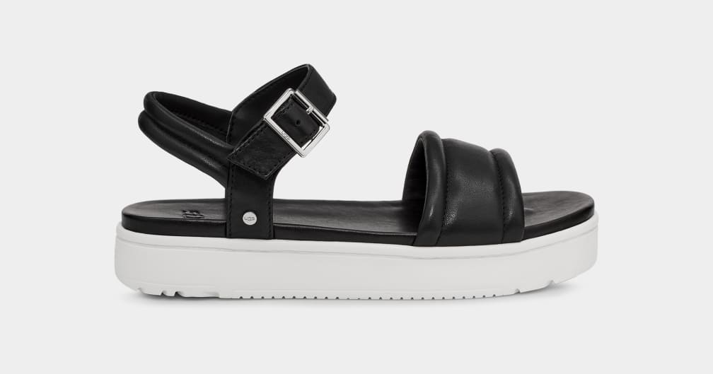 Black Ugg Zayne Strap Women Sandals | 986105-HRF