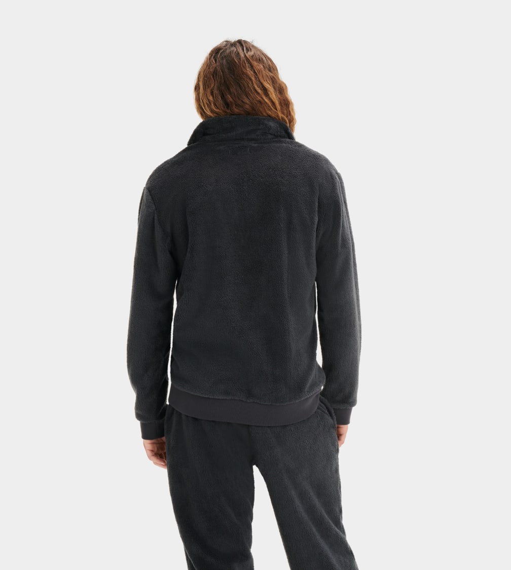 Black Ugg Zeke Sherpa Men Sweatshirt | 190738-SLX